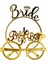 Bride Yazılı Taç ve Bride To Be Yazılı Gözlük Seti Altın Renk - 1