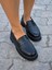 Phoenicia Deri Siyah Kadın Loafer 1