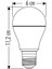 Tasarufflu LED Ampul 9W 12 ' Li 6500 K Beyaz Işık %85 Tasarruf Uzun Ömürlü LED Ampul 5