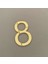 Daire Numarası 1 mm Gold Ayna Pleksi Yapışkanlı No -8 SEKİZ 1