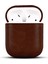 Apple Airpods 1/2 Uyumlu Deri Kılıf (Koyu Kahve) 1