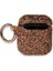 Airpods 1/2 Nesil ile Uyumlu Lüks Taşlı Kılıf - Parıltılı ve Şık Tasarım, Anahtarlık Halkalı (Bronze) 1
