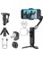 iPhone 15/14/13 Pro Max Android Için 3 Eksenli Gimbal Sabitleyici, Dolgu Işığı ile Katlanabilir 1