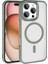 Apple iPhone 16 Pro Max ile Uyumlu Kılıf Titanyum Gri Delexo Kablosuz Şarj Özellikli Kapak (Apple iPhone 16 Pro Max ile Uyumlu, Titanyum Gri) 1