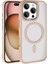 Apple iPhone 16 Pro ile Uyumlu Kılıf Gold Delexo Kablosuz Şarj Özellikli Kapak (Apple iPhone 16 Pro ile Uyumlu, Gold) 1