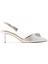 Vinyl Slingback Topuklu Ayakkabı - Gümüş Renk 1