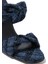 95MM Topuklu Şık Denim Görünümlü Tweed Terlik 4