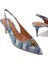 Klasik Şıklık Sunan Denim Slingback Topuklu Ayakkabı 5