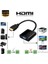 HDMI To VGA Kablo Çevirici Dönüştürücü Receiver Uydu Ps3 Ps4 Xbox Pc Notebook 3