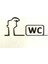 Ikonik Karikatür "la Linea" Balum Balum'dan Wc Kapı Askısı. P1197009 Sadece Plastik Aparattır. 1