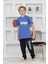 Kapip Mavi Sport Baskılı Kısa Kollu Erkek Çocuk Pijama Takımı 11-15 Yaş 5093-M 1