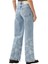Çiçek Desenli Denim Pantolon 3