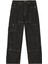 Şık Fluffy Denim Işçi Jean Pantolon 1
