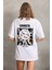 Baskılı Oversize T-Shirt - Beyaz 2