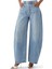 Yüksek Moda Oversized Yuvarlak Jean Pantolon 5