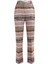 Zigzag Desenli Lame Viskon Karışımlı Kısa Pantolon 1