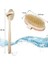 Bakgelal Saplı At Kılı Banyo Fırçası, Cilt Tazeleyici Doğal Fırça, Peeling ve Lenf Drenajı Için Mükemmel, Çıkarılabilir Saplı, Masaj Etkili, Peeling Için Ideal Banyo Fırçası 5