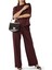 Saten Şort Pantolon - Bordo 2