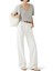 Geniş Paça Kot Pantolon - Ivory 2