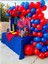 60 Adet Balon ve Balon Zinciri Kırmızı Mavi Lacivert Balon Örümcek Adam Balon Konsept 1