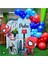 60 Adet Balon ve Balon Zinciri Kırmızı Mavi Lacivert Balon Örümcek Adam Balon Konsept 3