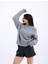 43031 Triko Yarım Balıkçı Kısa Kazak-Gri 2
