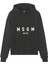 Çocuklar Için Logo Baskılı Pamuklu Kapüşonlu Sweatshirt - Koyu Gri 1
