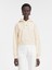 Klasik Cropped Grosgrain Logo Kapüşonlu Hoodie Pamuk Fleece, Şık Tasarım 1