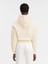 Klasik Cropped Grosgrain Logo Kapüşonlu Hoodie Pamuk Fleece, Şık Tasarım 2