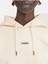 Klasik Cropped Grosgrain Logo Kapüşonlu Hoodie Pamuk Fleece, Şık Tasarım 3