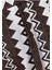 Zigzag Desenli Geniş Paça Pantolon - Koyu Kahverengi 4