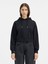 Klasik Cropped Grosgrain Logo Kapüşonlu Hoodie Pamuk Fleece, Şık Tasarım 1
