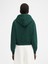 Klasik Cropped Grosgrain Logo Kapüşonlu Hoodie Pamuk Fleece, Şık Tasarım 2