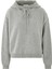 Lüks Kaşmir Örgü Kapüşonlu Sweatshirt - Gri 1