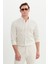 %100 Pamuk Slim Fit Düğmeli Yaka Gömlek 3