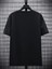 Baskılı Oversize Bisiklet Yaka T-Shirt - Siyah 2