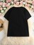 Baskılı Oversize Bisiklet Yaka T-Shirt - Siyah 2