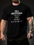 Baskılı Oversize Bisiklet Yaka T-Shirt - Siyah 1
