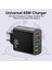65W 3 USB+ 2 TYPE-C Girişli Hızlı Şarj Adaptörü Uyumlu 4