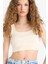 Fitted Kare Yaka Fitilli Kaşkorse Crop Atlet X8330AZ25SM 1