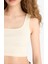 Fitted Kare Yaka Fitilli Kaşkorse Crop Atlet X8330AZ25SM 5