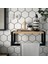 Banyo Rafı Metal Ahşaplı Banyo Rafı Havluluk Banyo Askısı 1