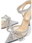Kristal Taşlı Pvc Ankle Strap Topuklu Ayakkabı 5
