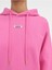 Klasik Cropped Grosgrain Logo Kapüşonlu Hoodie Pamuk Fleece, Şık Tasarım 3