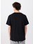 Bisiklet Yaka Baskılı Siyah Erkek T-Shirt M5SM-TST1303 5