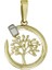 14 Ayar Altın Hayat Ağacı Kolye Ucu 1