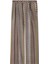 Zigzag Desenli Geniş Paça Pantolon - Kahverengi 1
