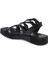 Siyah Hakiki Deri Kadın Sandalet - K24Y1SN67163-A23 2