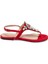 Kırmızı Hakiki Süet Deri Kadın Sandalet - K24Y1SN67407-B78 3