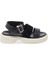 Siyah Deri Kadın Sandalet - K24Y1SN67261-A23 3